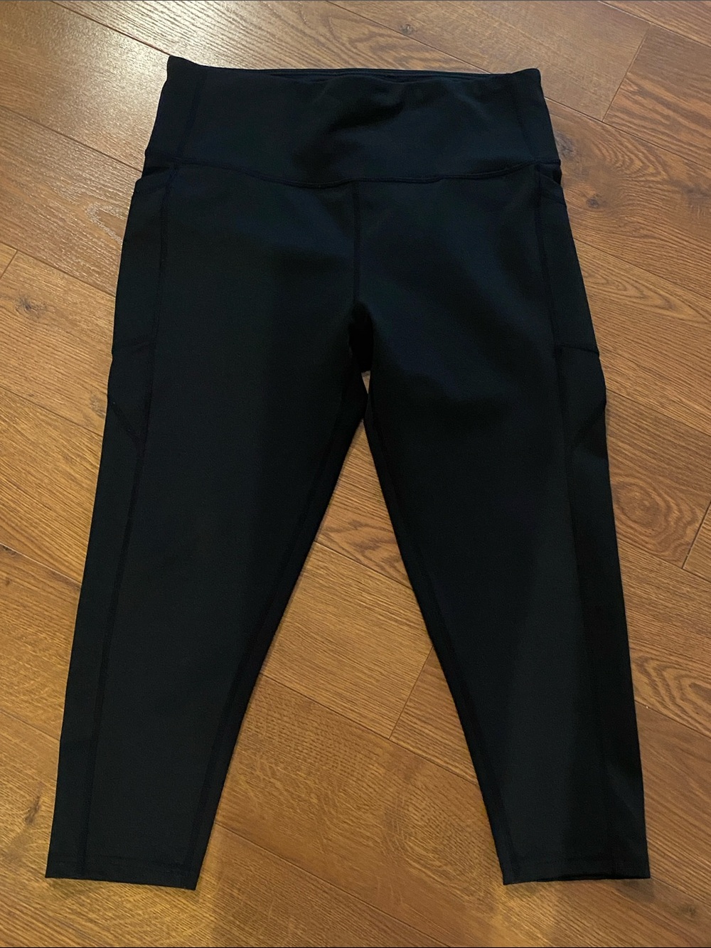BSP High-Waist Black Athletic Leggings with Side Pockets Size XL